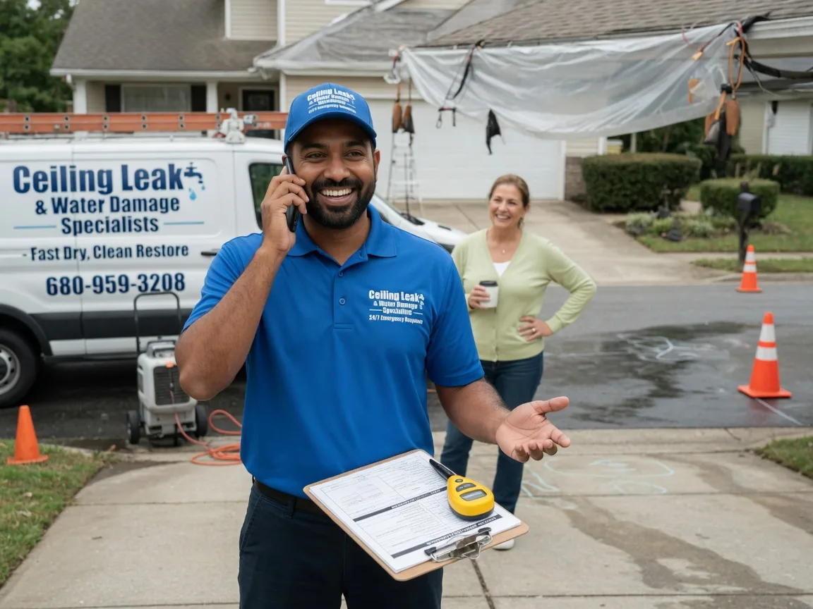 Ceiling Leak Cleanup Dent, MN FAQs